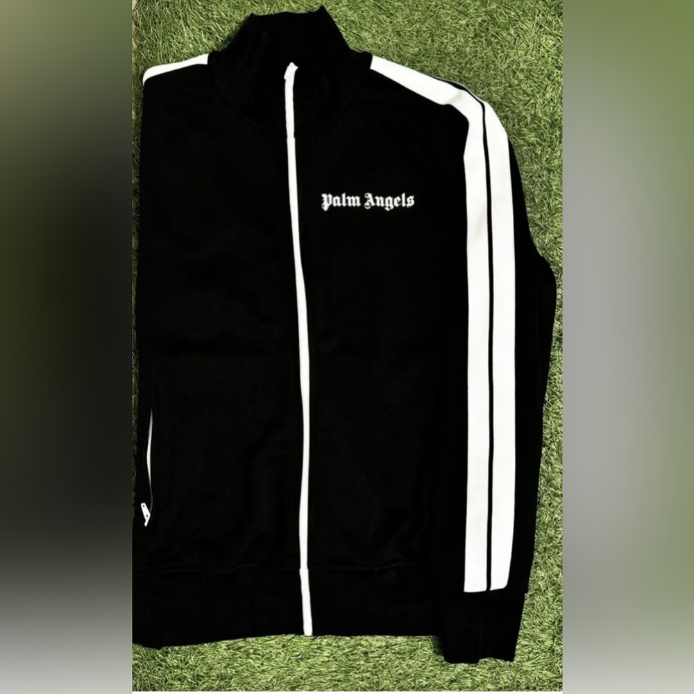 [AUTHENTICATED] Palm Angels Black Tracksuit (TOP ONYL)